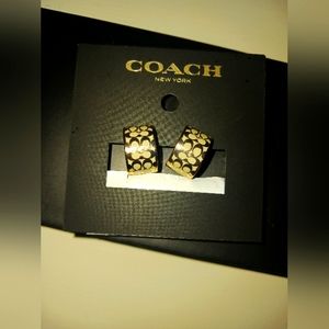 Coach Huggie Earrings NWT